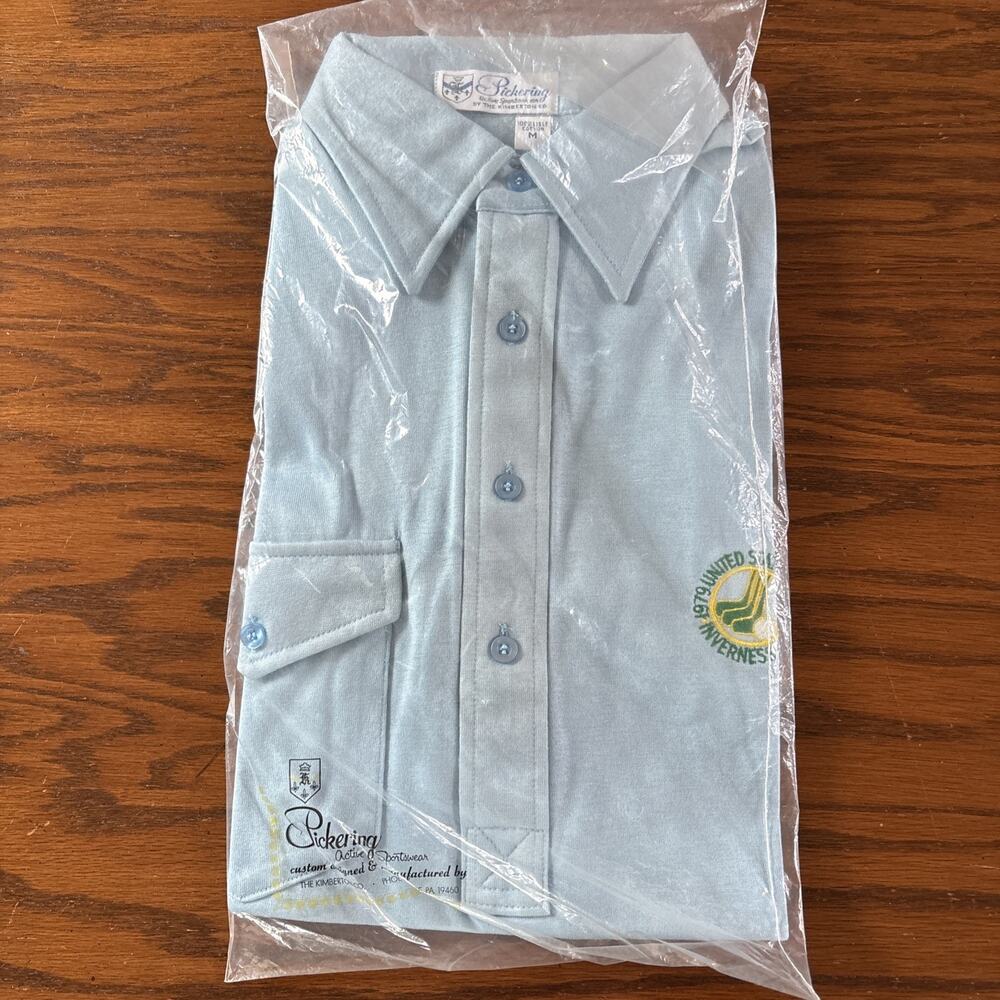 Vintage 1979 US Open Golf Polo Shirt Pickering Medium New Old Stock